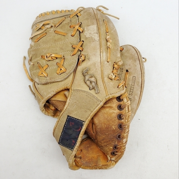 VTG 1663 T&C Baseball Glove Mitt 11" Right Hand Throw Leather Grain Steerhide - Picture 5 of 12